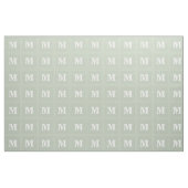Monogram bleke groene vierkantjes stof (Fat Quarter)