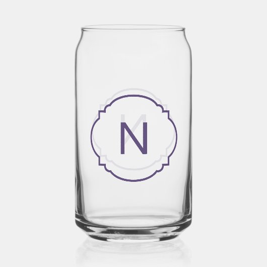 Monogram Blikvorm Glas (Achterkant)