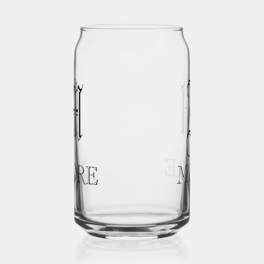 Monogram Blikvorm Glas (Rechts)