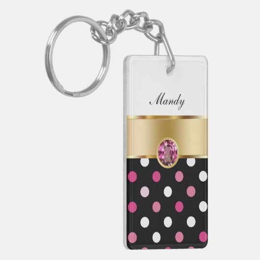 Monogram Bling Sleutelhangers (Voorkant Links)