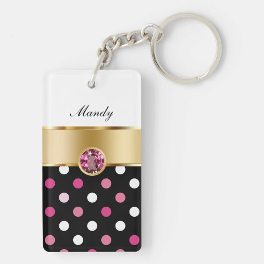 Monogram Bling Sleutelhangers (achterkant)