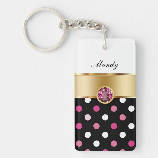 Monogram Bling Sleutelhangers (Voorkant)