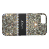 Monogram Bling Style Case-Mate iPhone Case (Achterkant (Horizontaal))