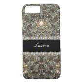 Monogram Bling Style Case-Mate iPhone Case (Achterkant)