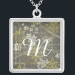 Monogram | Bloedvat I Zilver Vergulden Ketting<br><div class="desc">Floral</div>