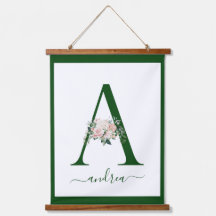 Monogram Bloem Letter A