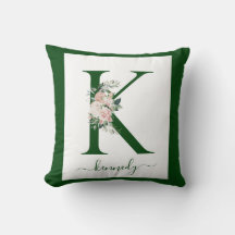Monogram Bloem Letter K