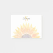 Monogram Bloem Post-it® Notes (Voorkant)