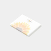Monogram Bloem Post-it® Notes (Schuin)