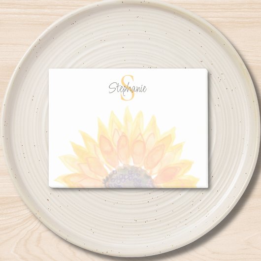Monogram Bloem Post-it® Notes