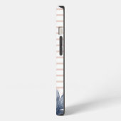 Monogram Bloem Roze iPhone Hoesje (Linkerkant)