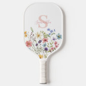 Monogram Bloemen Botanische Pickleball Paddle (Voorkant)