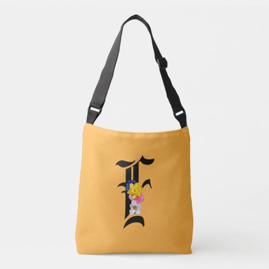 Monogram bloemen crossbody tas (Voorkant)