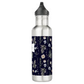 Monogram Bloemen en varen Bladeren Floral Botanica Waterfles (Rechts)