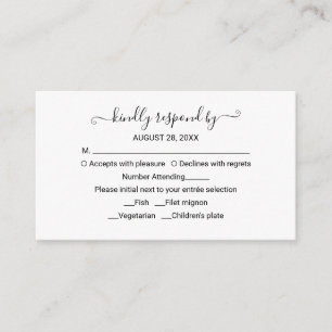 Monogram Bloemen Huwelijk RSVP Bijlagekaart Informatiekaartje