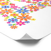 Monogram bloemen letter A Poster (Hoek)