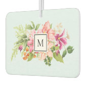 Monogram  bloemen Roze pasta Lucht Freshener Luchtverfrisser (Links)