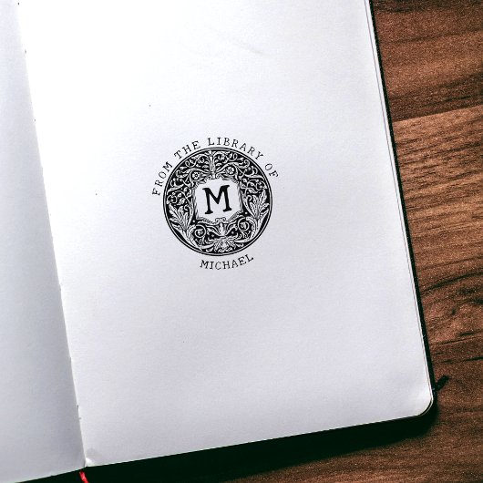  Monogram Bloemen uit de Bibliotheek van Rubberstempel