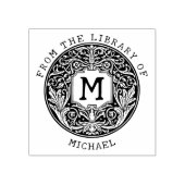  Monogram Bloemen uit de Bibliotheek van Rubberstempel (Afrduk)