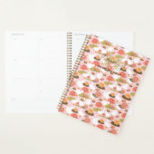 Monogram Bloemengans Waterlelie Patroon Planner (Display)