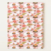 Monogram Bloemengans Waterlelie Patroon Planner (Achterkant)