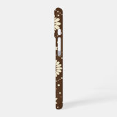 Monogram bloemenharmonie iPhone 16 hoesje (Linkerkant)