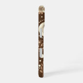 Monogram bloemenharmonie iPhone 16 hoesje (Rechterkant)