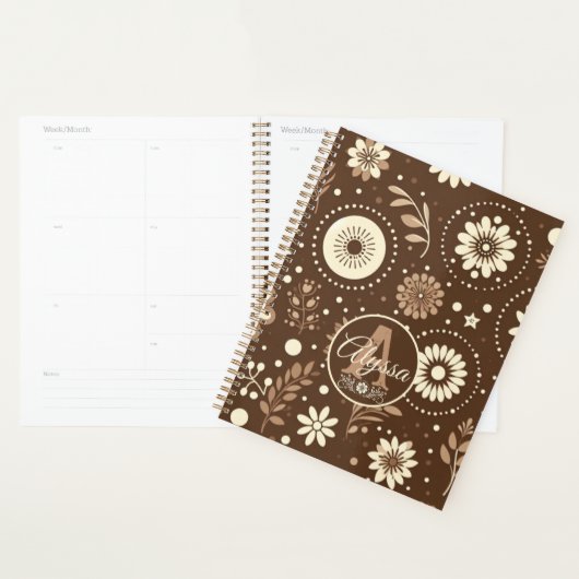 Monogram  bloemenharmonie planner (Display)