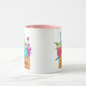 Monogram Bloemenmand Aquarel Mok (Midden)