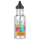 Monogram Bloemenmand Aquarel Waterfles (Links)
