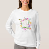 Monogram bloementuin t-shirt (Voorkant)