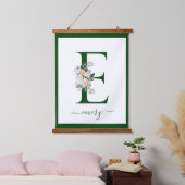 Monogram bloemletter C Hangend Wandkleed (Slaapkamer)