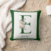 Monogram bloemletter C Kussen (Deken)