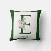 Monogram bloemletter C Kussen (Achterkant)