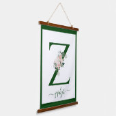 Monogram Bloemletter Z Hangend Wandkleed (Gebogen)