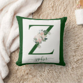 Monogram bloemletter Z Kussen (Deken)