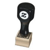 Monogram bloemontwerp initiaal Letter G Rubberstempel (Stempel)