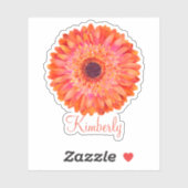 Monogram Bloemschoonheid Sticker (Vel)