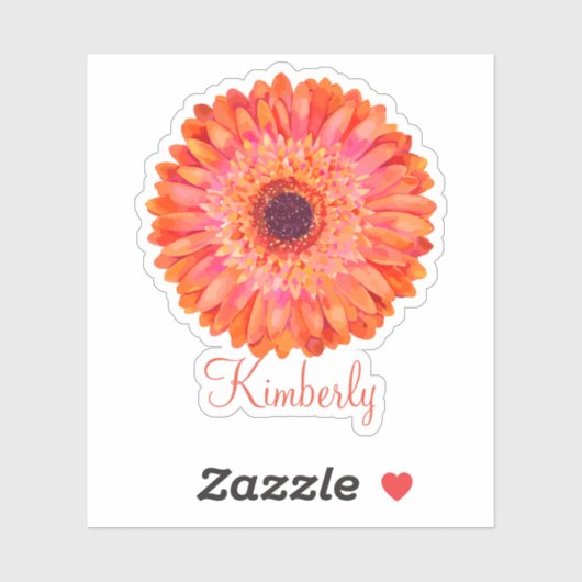 Monogram Bloemschoonheid Sticker (Vel)