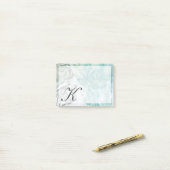 Monogram | Bloemspuit II Post-it® Notes (Op bureau)