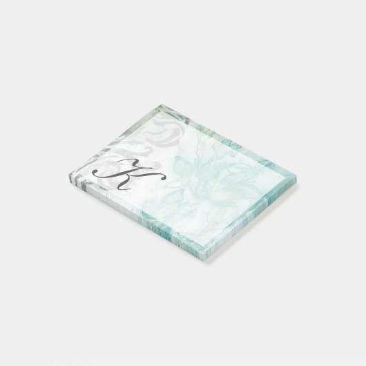 Monogram | Bloemspuit II Post-it® Notes (Schuin)