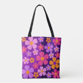 Monogram bloesem burst vibrant tote bag (Achterkant)