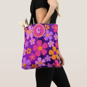 Monogram bloesem burst vibrant tote bag (Dichtbij)