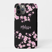 monogram bloesems Floral Cherry Case-Mate iPhone Case (Achterkant)