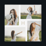 Monogram Blokken Bewerkbare kleurenfoto Magnet<br><div class="desc">Fotogeschenken maken de beste cadeautjes! Eenvoudig aangepast met jouw tekst en/of foto('s) voor een aangepast uiterlijk. Ontworpen door: Berry Berry Sweet,  Modern Stationery en Personalized Gifts. Bezoek onze website op www.berryberrysweet.com om onze volledige productlijnen te bekijken.</div>