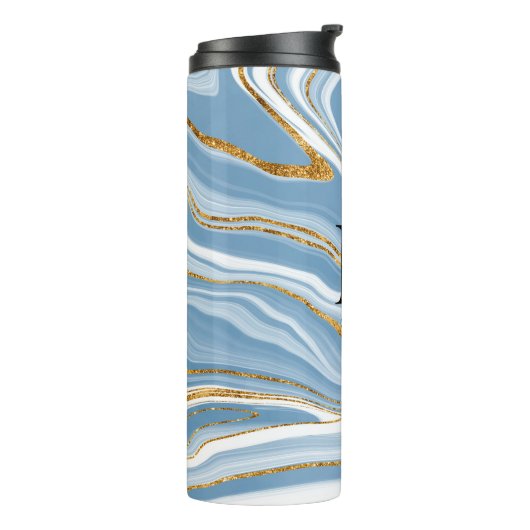 Monogram Blue Agate Thermosbeker (Gedraaid links)