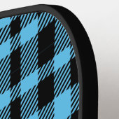 Monogram Blue Black Checkered Plai Pickleball Paddle (Links Detail)