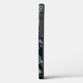 Monogram Blue Black Ocean Waves Hawaii Case-Mate iPhone Case (Achterkant / Links)