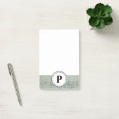 Monogram Blue blad Music Note Musician (Kantoor)