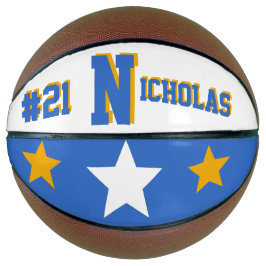 Monogram Blue en Gold Basketbal
